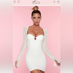 white embellished st germain size 4 oh polly dress